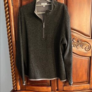 Walter Hagan Men’s golf Charcoal Quarter-Zip Sweater- size XL
